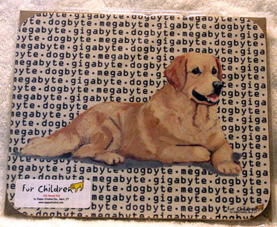 Fur Children Megabyte, Gigabyte, Dog Byte Mouse Pad - Golden Retriever (MPMGDB65)