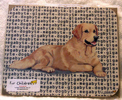 Fur Children Megabyte, Gigabyte, Dog Byte Mouse Pad - Golden Retriever (MPMGDB65)