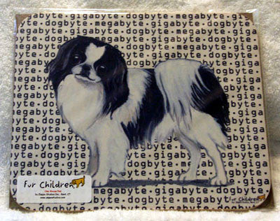 Fur Children Megabyte, Gigabyte, Dog Byte Mouse Pad - Japanese Chin (MPMGDB41)