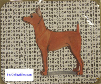 Fur Children Megabyte, Gigabyte, Dog Byte Mouse Pad - Miniature Pincher (MPMGDB96)
