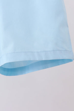 Peter pan collar shorts set