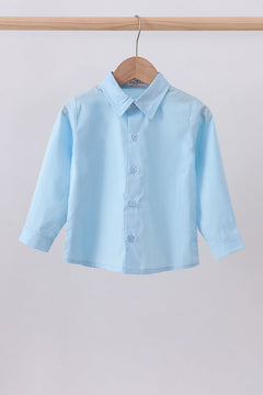 Blue button down shirt