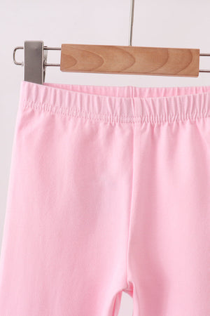 Pink ruffle pants