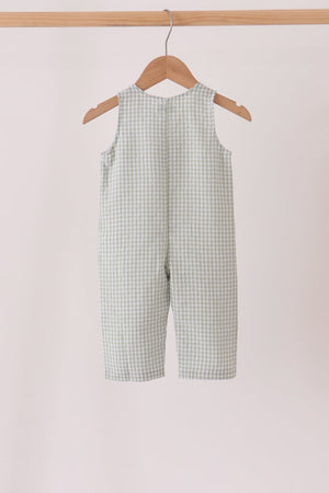 Beige turkey embroidery gingham jonjon