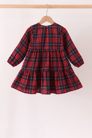Red plaid dress