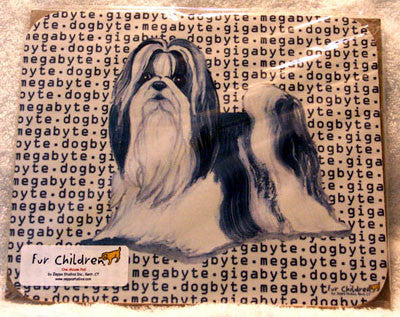 Fur Children Megabyte, Gigabyte, Dog Byte Mouse Pad - Shih Tzu (MPMGDB126)
