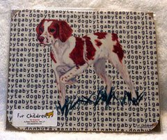 Fur Children Megabyte, Gigabyte, Dog Byte Mouse Pad - Brittany Spaniel (MPMGDB30)