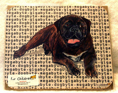 Fur Children Megabyte, Gigabyte, Dog Byte Mouse Pad - Bullmastiff (MPMGDB33)