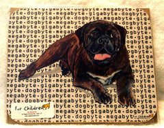 Fur Children Megabyte, Gigabyte, Dog Byte Mouse Pad - Bullmastiff (MPMGDB33)
