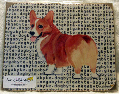 ur Children Megabyte, Gigabyte, Dog Byte Mouse Pad - Pembroke Welsh Corgi (MPMGDB141)