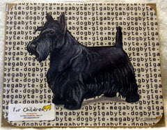 Fur Children Megabyte, Gigabyte, Dog Byte Mouse Pad - Scottish Terrier (MPMGDB122)