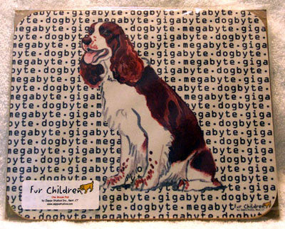 Fur Children Megabyte, Gigabyte, Dog Byte Mouse Pad - Springer Spaniel (MPMGDB133)