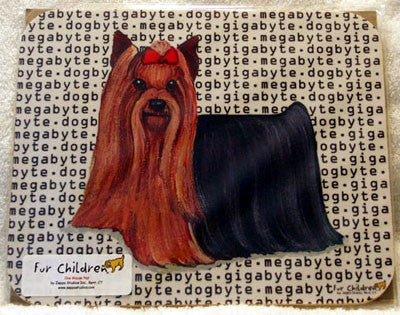 ur Children Megabyte, Gigabyte, Dog Byte Mouse Pad - Yorkshire Terrier (Yorkie) (MPMGDB148)