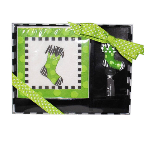 Napkin & Spreader Set - Stocking (NSST/4610)