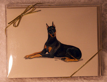 Fur Children Blank Note Cards - Doberman (NC040555)