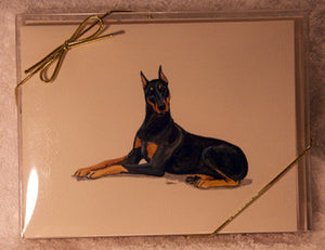 Fur Children Blank Note Cards - Doberman (NC040555)