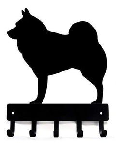 Norwegian Elkhound Dog Key Rack/ Leash Hanger