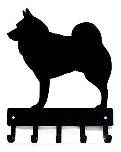 Norwegian Elkhound Dog Key Rack/ Leash Hanger