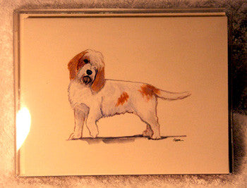 Fur Children Blank Note Cards - Petit Basset Grifon Vendeen (PBGV) (NC0405105) 