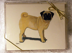 Fur Children Blank Note Cards - Pug (Fawn) (NC0405112)