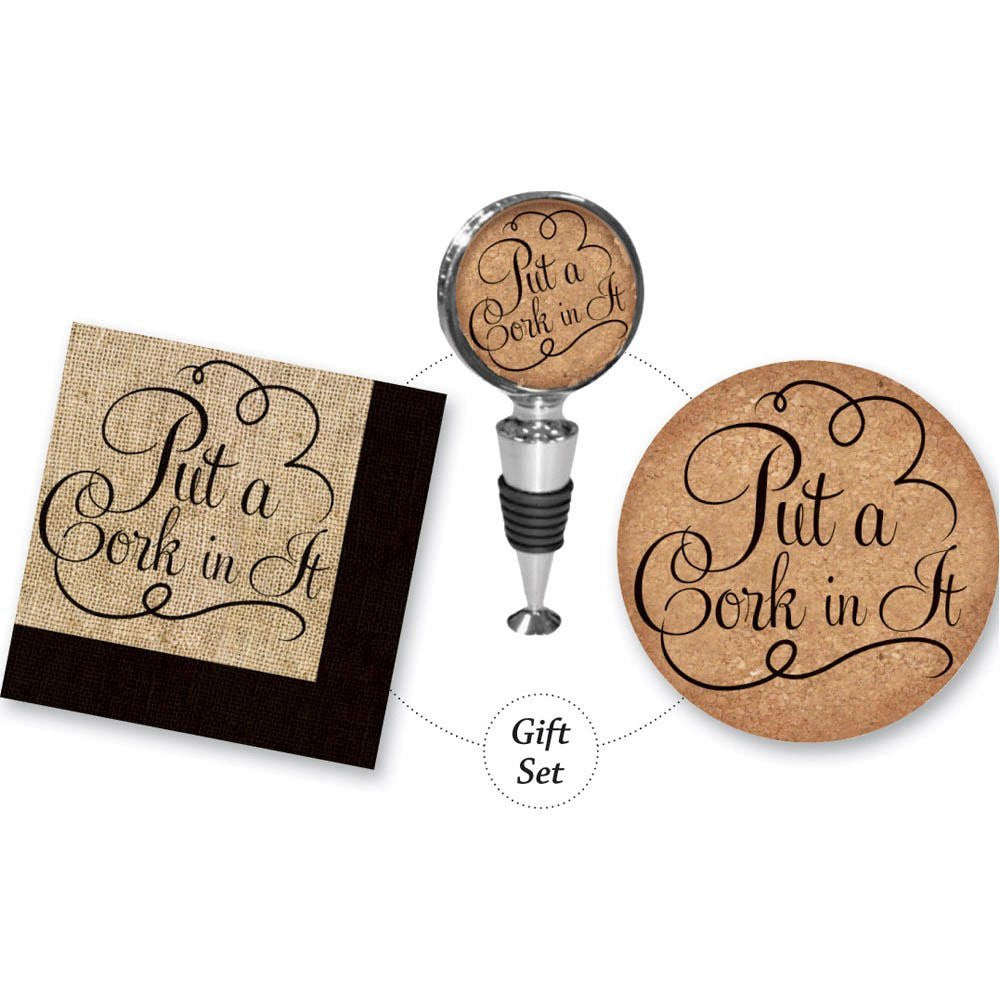 Put A Cork In It Cork It Up! Wine Lover Gift Set (P1287)