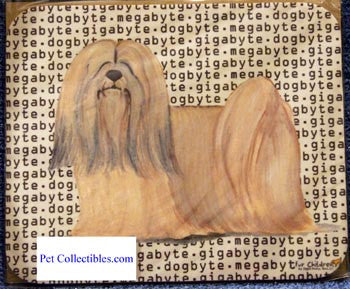 Fur Children Megabyte, Gigabyte, Dog Byte Mouse Pad - Lhasa Apso (MPMGDB91)