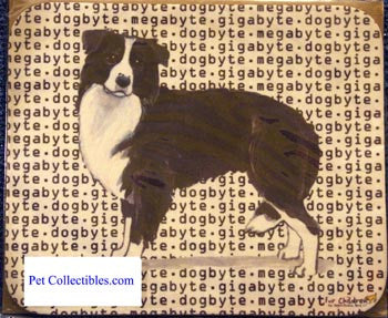 Fur Children Megabyte, Gigabyte, Dog Byte Mouse Pad - Border Collie (MPMGDB21)