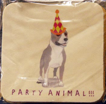 Fur Children Party Animal Coasters - American Staffordshire Terrier (PC040408)