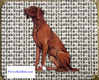ur Children Megabyte, Gigabyte, Dog Byte Mouse Pad - Vizsla (MPMGDB137)