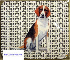 Fur Children Megabyte, Gigabyte, Dog Byte Mouse Pad - Eng Foxhound (MPMGDB59)