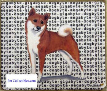 Fur Children Megabyte, Gigabyte, Dog Byte Mouse Pad - Shiba Inu (ZE-MPMGDB125)