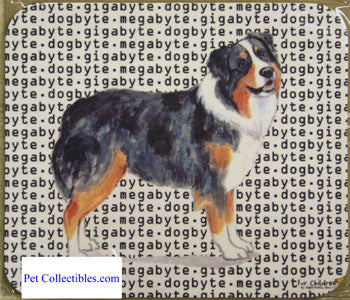 Fur Children Megabyte, Gigabyte, Dog Byte Mouse Pad - Australian Shepherd (MPMGDB10)