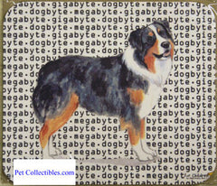 Fur Children Megabyte, Gigabyte, Dog Byte Mouse Pad - Australian Shepherd (MPMGDB10)