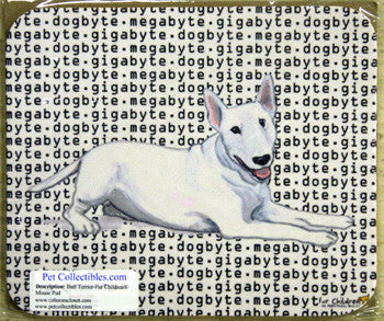 Fur Children Megabyte, Gigabyte, Dog Byte Mouse Pad - Bull Terrier (MPMGDB34)