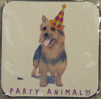 Fur Children Party Animal Coasters - Australian Shepherd (PC040410)