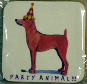 Fur Children Party Animal Coasters - Miniature Pinscher (ZPC040496)