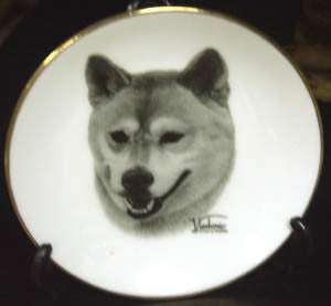 Mini Best In Show 4in Porcelain Plate - Shiba Inu