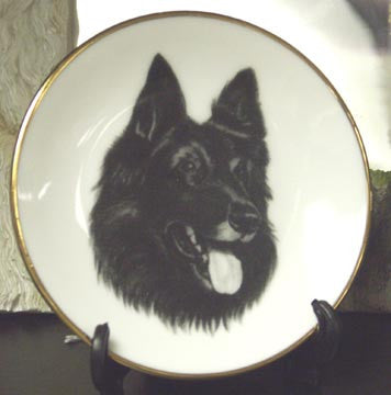 Mini Best In Show 4in Porcelain Plate - Belgian Shepherd