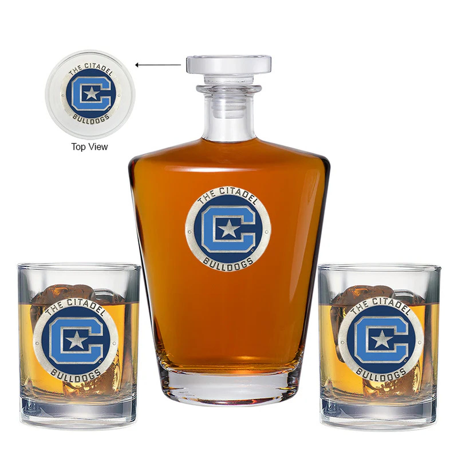 The Citadel Royal Decanter with 2 Glasses