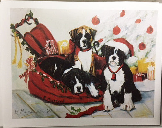 Ruth Maystead Christmas Cards - Boxer (BOX1X)