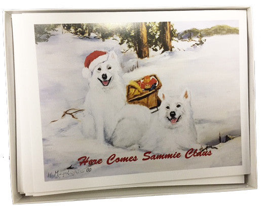Ruth Maystead Christmas Cards - Samoyed (SAM7X)