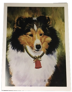 Ruth Maystead Christmas Cards - Sheltie (Shetland Sheepdog) (SHS7X)