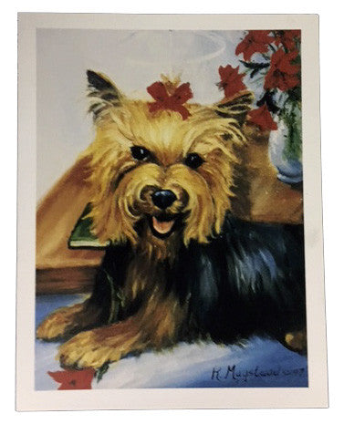 Ruth Maystead Christmas Cards - Yorkie (YOR7X)