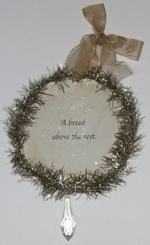 Rudolph & Me Dog Christmas Ornament - Cavalier King Charles Spaniel (GW17) - Back