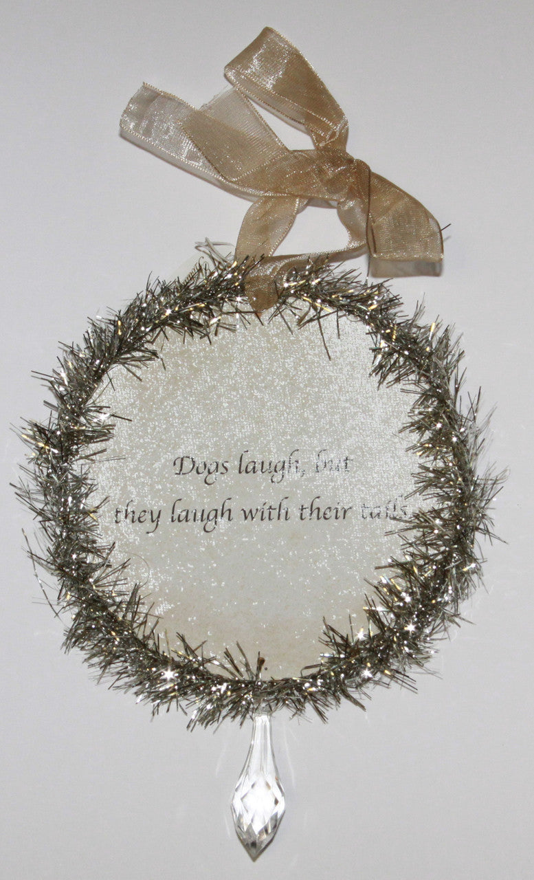 Rudolph & Me Dog Christmas Ornament - Cocker Spaniel (GW20) - Back