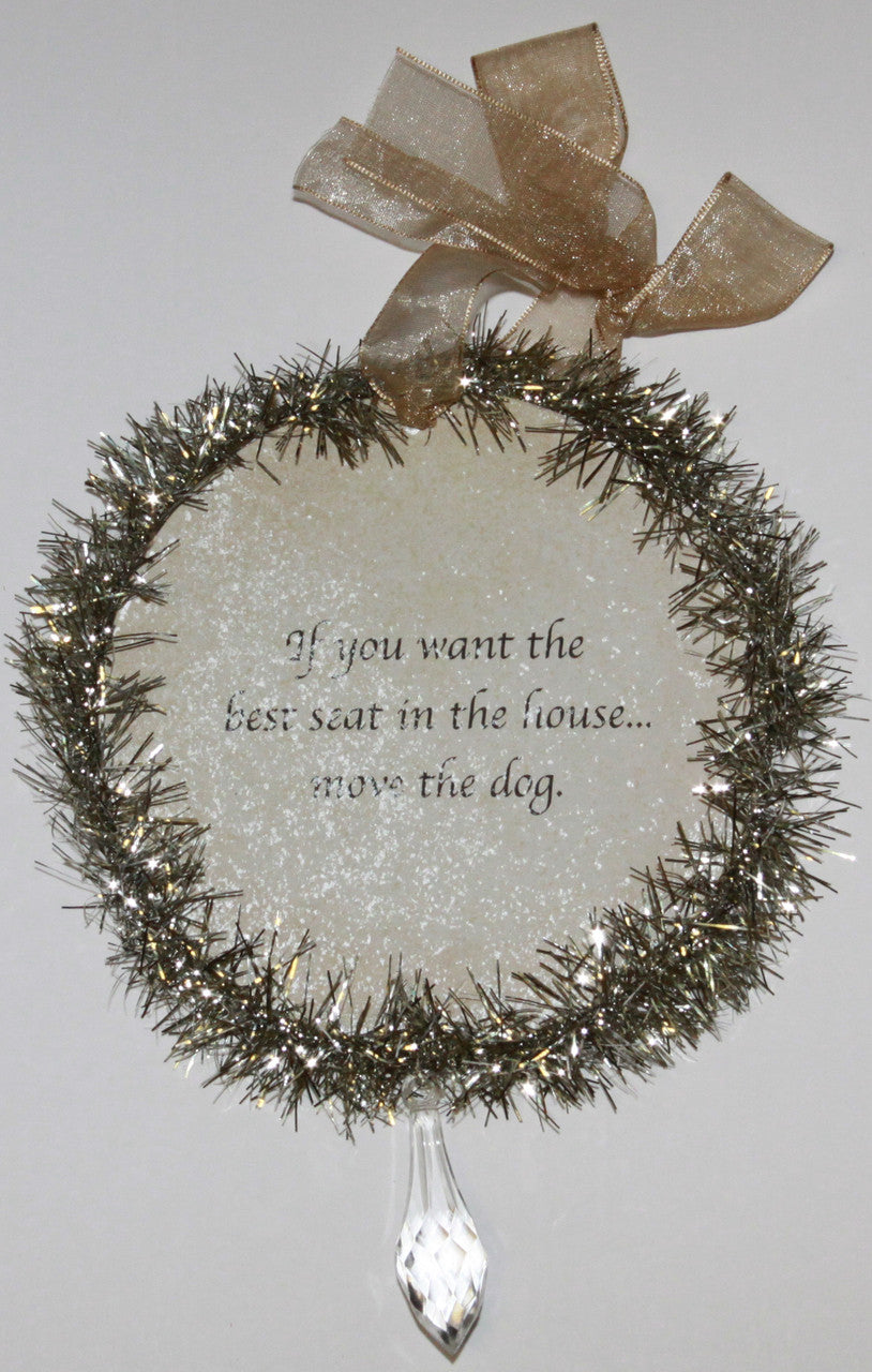 Rudolph & Me Dog Christmas Ornament - Dachshund (GW23) - Back