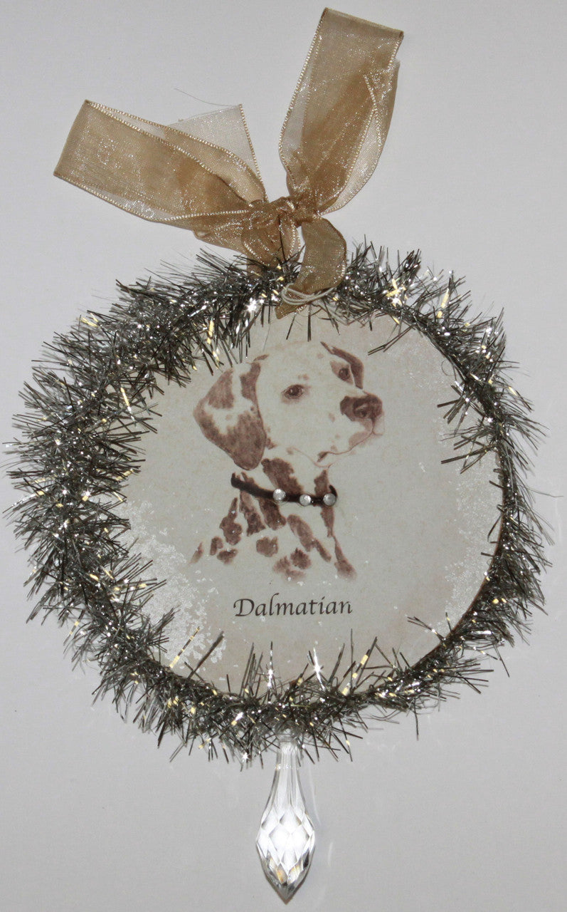 Rudolph & Me Dog Christmas Ornament - Dalmatian (GW24) - Front