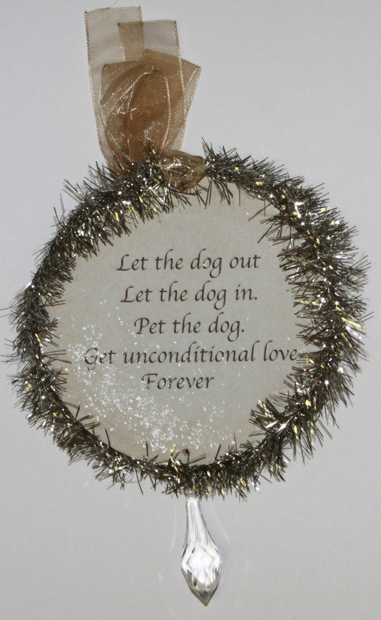 Rudolph & Me Dog Christmas Ornament - Jack Russell Terrier (GW29) - Back