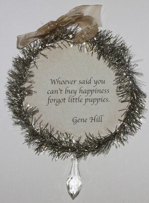 Rudolph & Me Dog Christmas Ornament - Shar Pei (GW41) - Back
