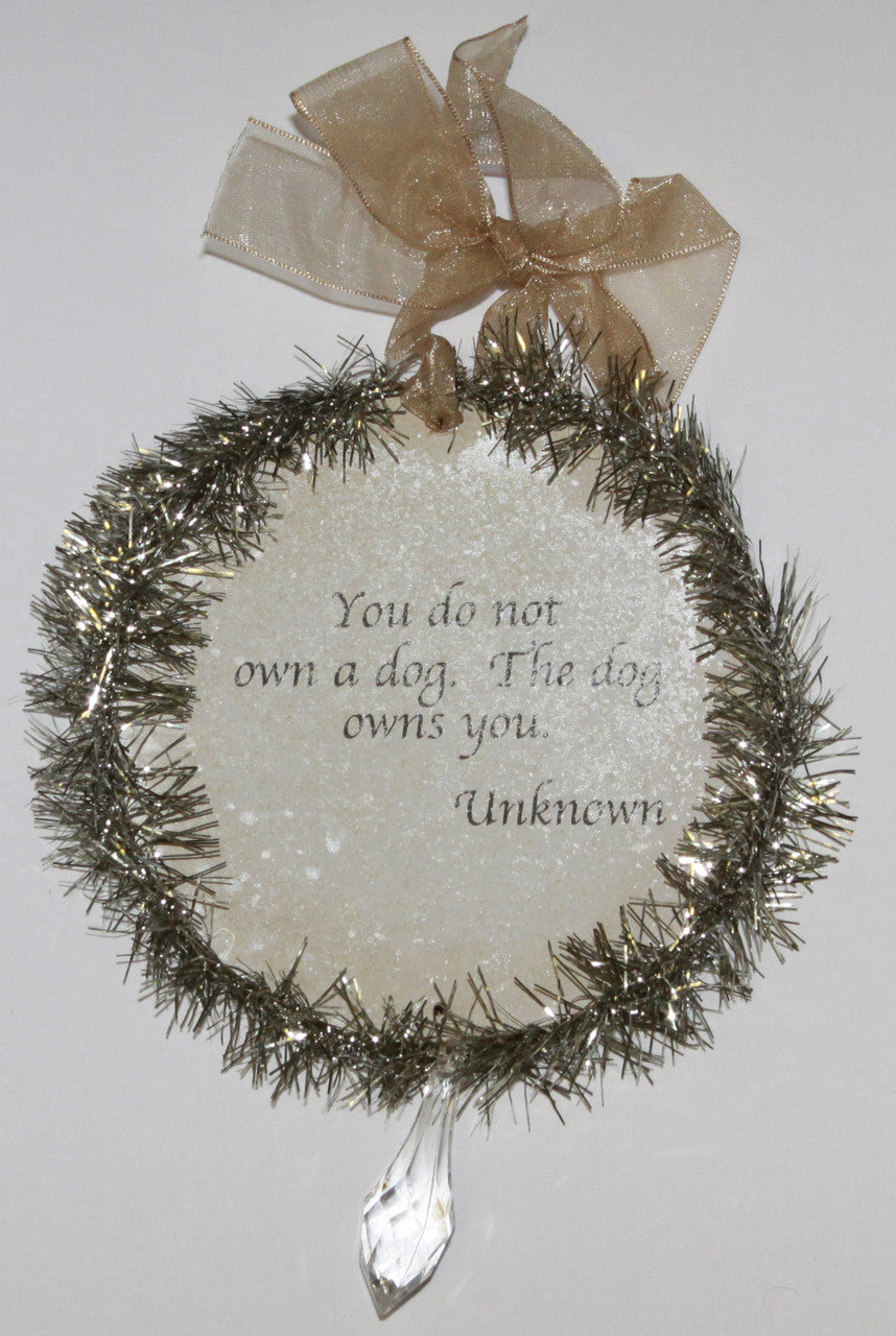 Rudolph & Me Dog Christmas Ornament - Siberian Husky (GW43) - Back
